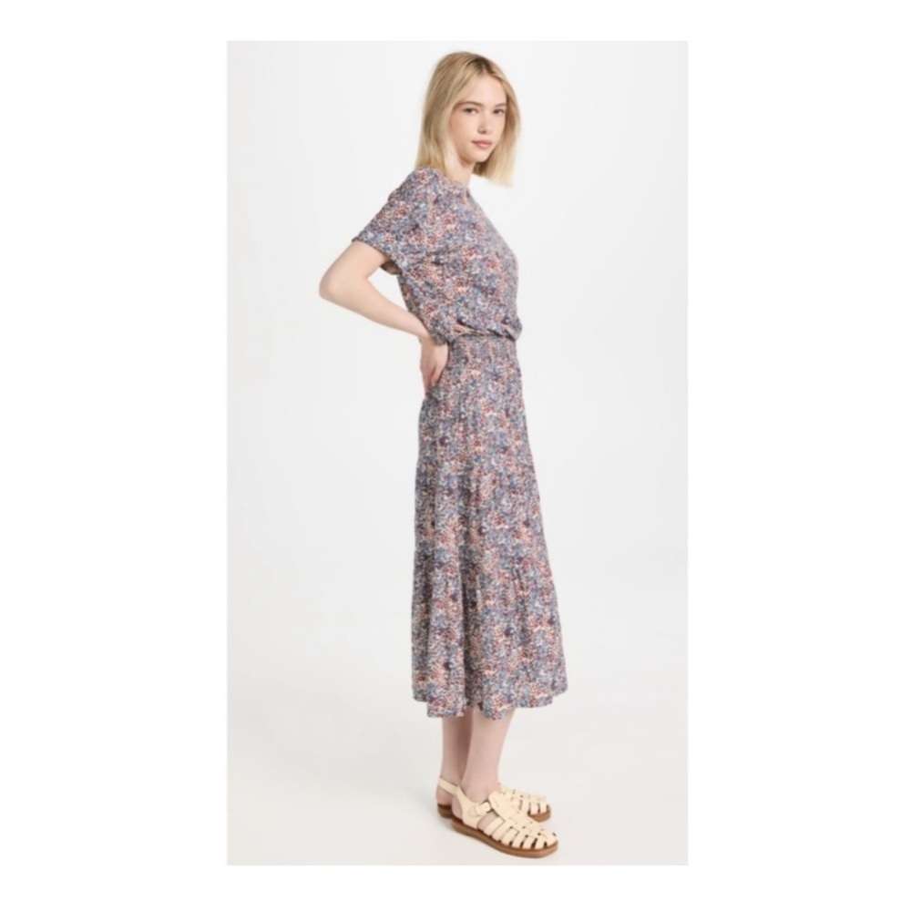 Nation LTD | Martine Casual Peasant Dress in Cherry Blossom Size Small